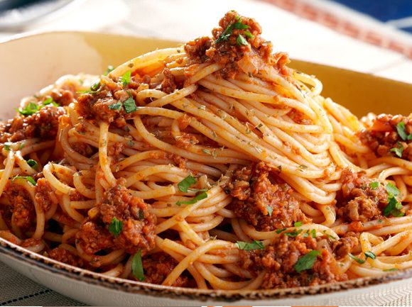 bezzdrzania uprava bolonské špagety s údeným tofu